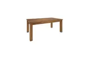 Divano Mercer Rectangular 8 Person Seater 190 x 100 cm Dining Table Solid Frame Structure Mountain Ash Wood Wooden Timber - Natural
