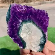 124G Natural high-quality Amethyst agate quartz cluster slice crystal mineral