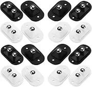 STOBAZA 16Pcs Mini Swivel Caster Wheels for Trash Cans and Appliances Adhesive Stick Design for Easy Installation Smooth Rotation for Storage Boxes