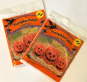 NEW Set of 6 Halloween Pumpkin Patch Lawn Leaf Bags (2) 36" x 30" (4) 30" x 24"