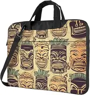 Vintage Aloha Tiki Pattern Laptop Case Computer Sleeve Shockproof Protective Notebook Case Portable Laptop Bags Men Women