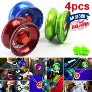 4X Kids Toy Aluminum Magic YoYo Professional Yo-Yo Boys Gift Bundle Bearing Ball