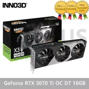 INNO3D GeForce RTX 5070 Ti OC D7 16GB X3 Gaming Graphics Card