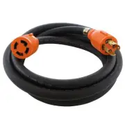 AC WORKS 10 ft. SOOW 10/4 NEMA L15-30 30 Amp 3-Phase 250-Volt Industrial Rubber