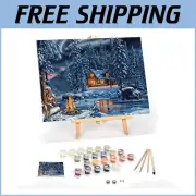 Luxury Aurora Bliss Paint by Numbers for Adults - Complete Framed Canvas Kit