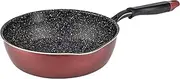 Wahei Freiz Mega Fukka NEO RB-1748 Deep Frying Pan, Handle Like a Pot, 11.0 inches (28 cm), Compatible with IH and Gas, Quick Marble, Fluorine Resin Processed to Bake, Boil, Simmer, Fry