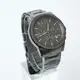 [現貨] Armani Exchange AX 男用 三眼鐵灰錶框銀色鋼錶帶手錶(AX2086)