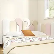 3D Kids Anti-Collision Wall Stickers Peel and Stick Upholstered Wall Panels, 3D Anti-Collision Padding, Self-Adhesive Headboard Soundproof Sticker for Wall Covering Children's Room