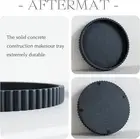 Decorative Tray for Coffee Table, Living Room, Side Table, 11" Black round Co...