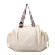 Danoz Fashion - Off White Convertible Multifunctional Baby Cradle Travel Bag – Women’s Backpack, Shoulder Bag, Mummy Bag with Expandable Storage