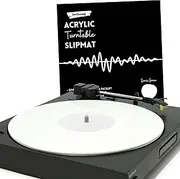 Acrylic Turntable Slipmat for Playing Vinyl Records (Sonic Snow)