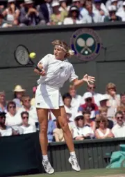 Steffi Graf of Germany at the Wimbledon Lawn Tennis Championships - Old Photo 5