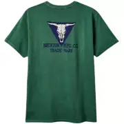 Size Medium Brixton Galveston Standard T-Shirt - Pine Needle Worn Wash