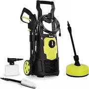 [Stream] Pressure Washers Jet Washer for Patio, 135Bar 1650W 420L/H Portable Power Washers with Brush, Electric High Power Washer Car Washing Machine, Garden Cleaning Machine for Driveway