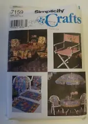 Simplicity 7159 Deck Patio Accessories Sewing Pattern