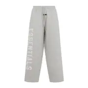 [Fear Of God Essentials] Fear Of God Essentials-Heather Stone Grey Cotton Lounge Fleece Sweatpants-Uomo M STAND