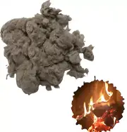 8 Oz Fireplace Glowing Embers Rock Wool for Gas Log Sets – Realistic Glow