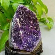 1380g Natural Amethyst Geode Mineral Specimen Crystal Quartz Energy Decoration