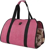 Fireplace Firewood Storage Bag Tote Holder Waterproof Wooden Outdoor, Water Resistant Firewood Carrying Bag Sturdy Wood Holder Carrying Bag Firewood Bag,C