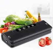 Vacuum Sealer Automatic Sealing Machine for Food Preservation Dry Moist Sealing Modes Starter Kit Easy Cleaning Panel Compact Design