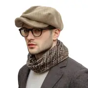Vintage Style Beret Newsboy Hat Soft Gatsby Ivy Cap Cabbie Hats Octagonal Pap...