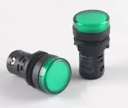5pcs 12V 22mm Green LED Indicator Pilot Signal Light Lamp [M2]