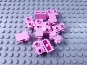 LEGO New Lot of 12 Bright Light Pink 1x2 Bricks with Side Studs