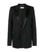Saint Laurent Tube Tuxedo Jacket FR38 black