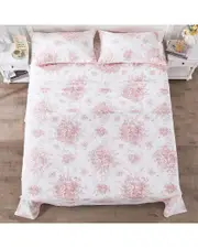 Melange Home 400 Thread Count Cotton Toile Sheet Set