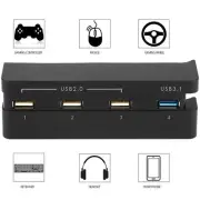 USB 2.0/3.0 Extender 4 Ports Hub Splitter Adapter Converter for Slim Console