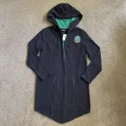Harry Potter Slytherin Hoodie Cloak Sz Medium Official Merch Wizard Wand Pocket