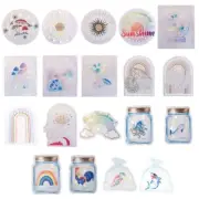 Rainbow Prism Electrostatic Glass Stickers PVC Leaves Static Window Stickers