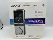 Lockly Secure Pro Deadbolt Edition SATIN NICKEL Smart Lock FINGERPRINT Reader