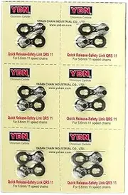 YBN 6 Sets 11 Speed Quick Release Links Silver