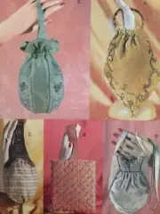 Vogue Sewing Pattern 7252 Five Beaded Lined Bags Uncut Accessories Fashion