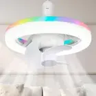 Ceiling Fans with Light Bulb Remote RGB Mode Light Socket Fan 3 Color Dimmable