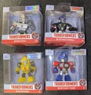 Jada Metal Figs Transformers Set of 4 Megatron Optimus Prime Bumblebee Primal