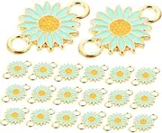 [DOITOOL] Sunflower Shape DIY Jewelry Connectors Creative Pendants for Bracelet Making Unique Flower Accessories for Handmade
