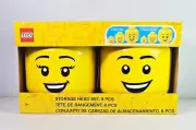 LEGO Minifigures Storage Head Ultimate 6-Piece Set: 2x Large, 2x Small, 2x Mini