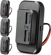 Frienda 4 Pieces 12V USB Automotive USB Panel Mount 12V USB Outlet Multi Switch Panel Car Outlet Socket Power Dual Port 12V 24V Quick Car Port for Cars Bus ATV RV Boat Truck, 3.1 A