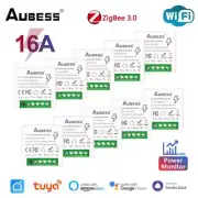 Tuya Smart Zigbee/WiFi Switch With Energy Monitor 16A 2-way Control Mini Breaker
