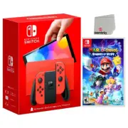 Nintendo Switch OLED Mario Red Edition and Mario + Rabbids Sparks of Hope Bundle