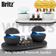 Britz Vtube30 Bluetooth Speaker 30W 2ch BT4.2 LED AUX Mood Light Vacuum Tube