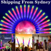 1-20Pcs LED Light Up Foam Sticks Wand Rally Baton DJ Flashing Glow Stick Party&