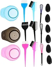 Beaupretty 3sets Hair Dyeing Kit Essential Hair Tinting Tools Comb Bowl Earmuffs and Brush for Coloring and Highlights
