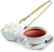 4pcs Stainless Steel Sugar Cube Clip Mini Serving Tongs for Tea Party Bar