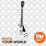 Epiphone Les Paul Custom Electric Guitar Alpine White w/ Hardcase - ECLPCAWGH1