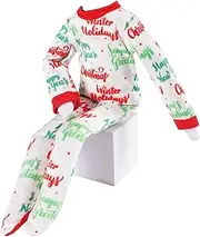 MUYI Santa Doll Clothing Accessories Set - 1pc Pajamas PJs Nightgown for elf Doll Christmas Accessories