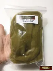 HR085-030-FS MOREZMORE OLIVE GREEN 30g Ounce 1oz Merino Wool Roving Needle Felt