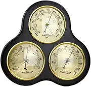 JSEIAJB Traditional Weather Station, Barometer with Thermometer and Hygrometer No Batter
